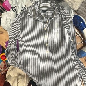 J. Crew half button down shirt size small